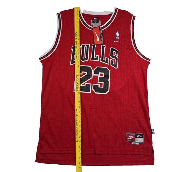 NEW Chicago Bulls #23 Michael Jordan 2009 Nike Swingman Throwback Jersey NBA XL - Picture 3 of 11